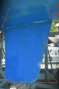 punti di maggior sollecitazione dello scafo